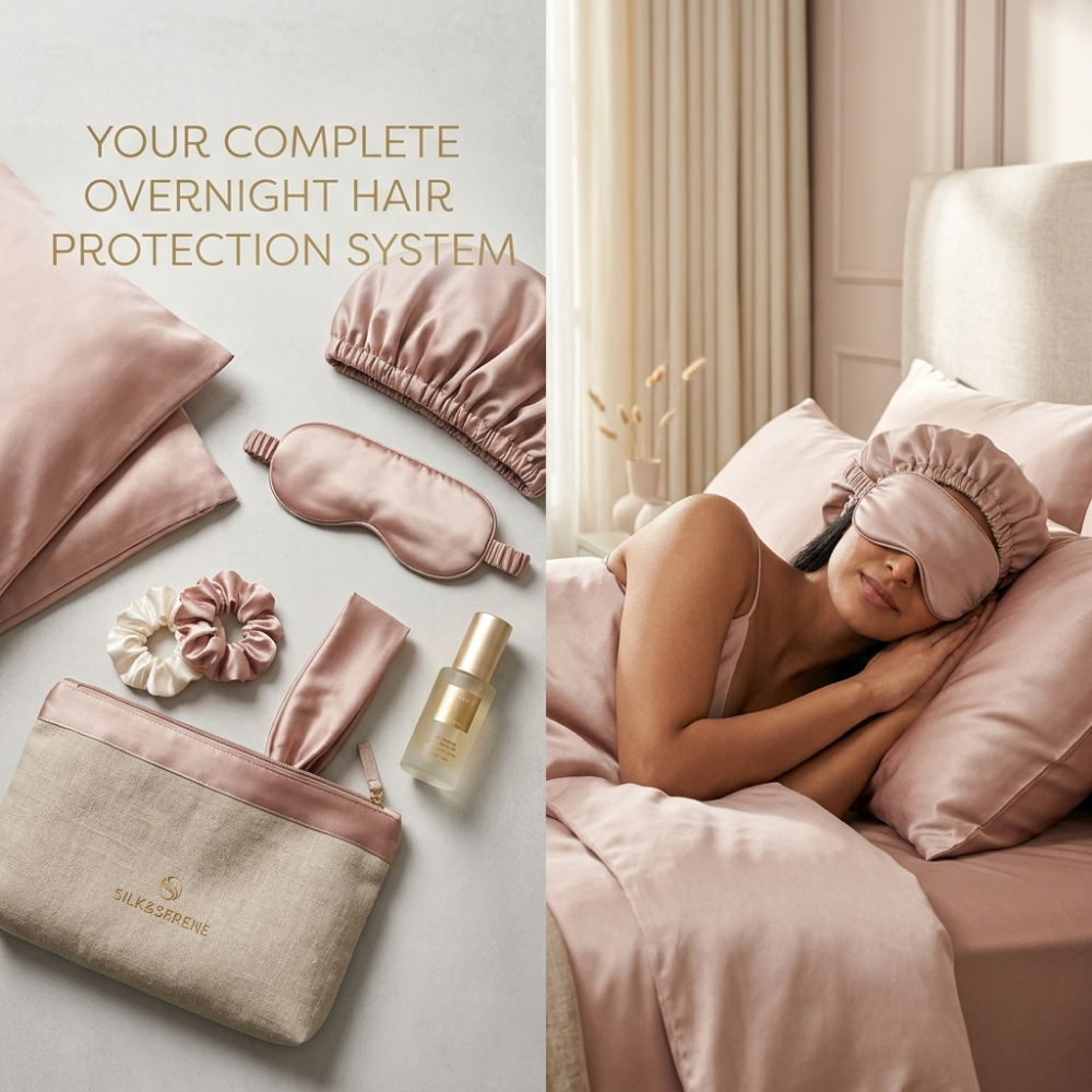 SilkenSleep™ Satin Beauty Sleep Collection | Pillowcase, Scrunchie, Bonnet & Sleep Essentials
