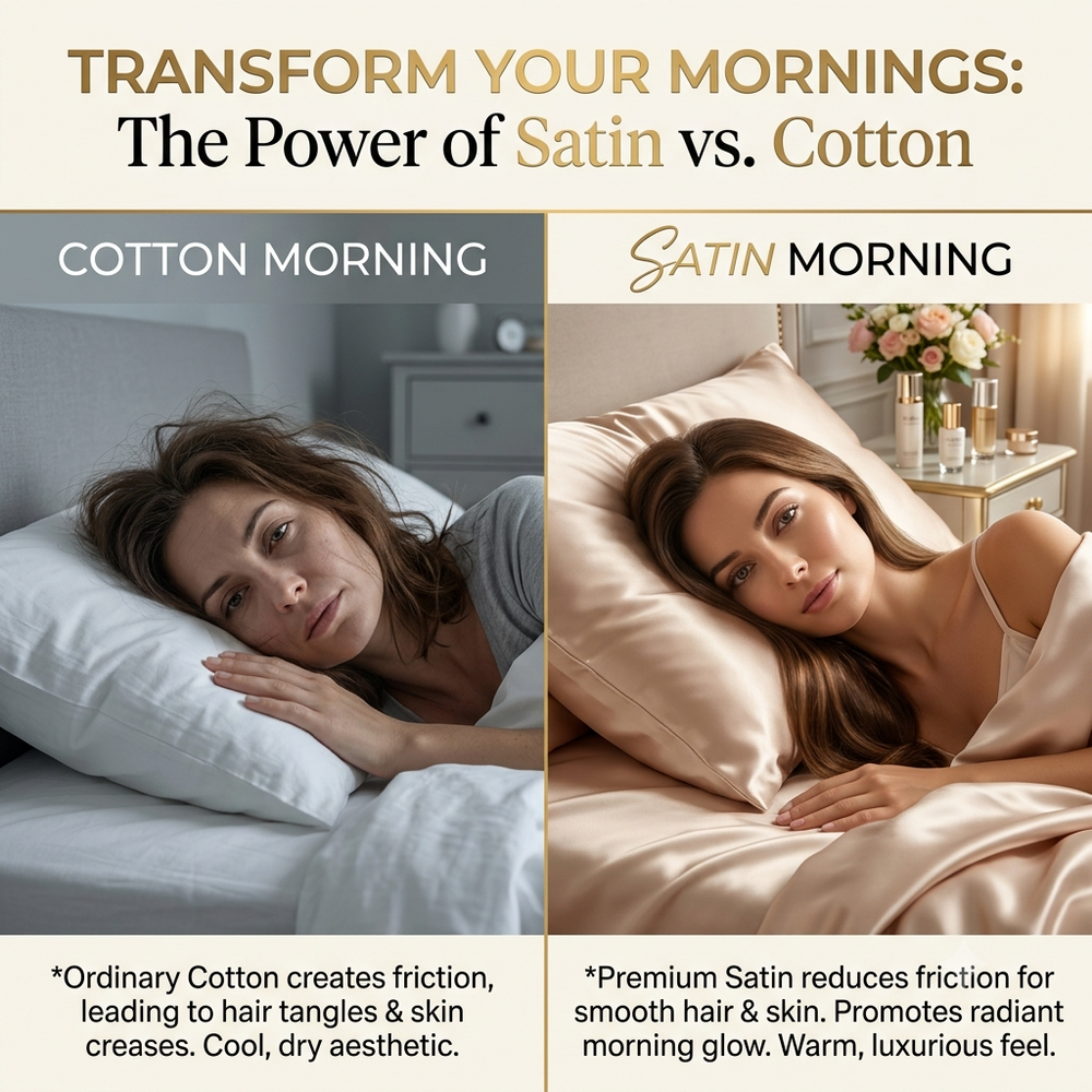 SilkenSleep™ Satin Beauty Sleep Collection | Pillowcase, Scrunchie, Bonnet & Sleep Essentials
